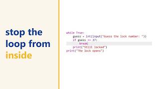 Python while True and break: keep asking until the answer is right