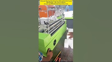 Manual Gluing Machine for EPE XLPE EVA Foam #bondingmachine