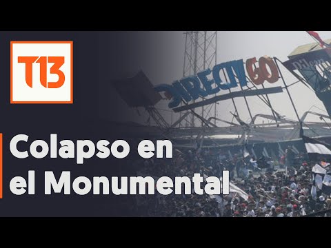 Colapsa estructura de Estadio Monumental: hay 8 lesionados