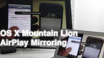 OS X Mountain Lion AirPlay Mirroring How To and Hands On