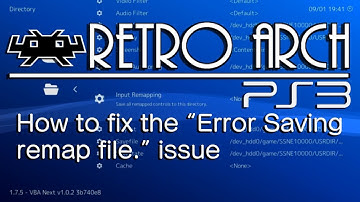 How to fix the "Error saving remap file" bug in RetroArch - RetroArch PS3