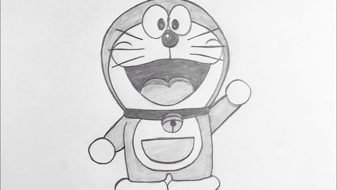 How to draw sketch of a Doraemon YouTube