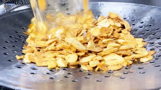 【ガリハラ】蒜苗炒肉丝　行者にんにくの茎と蕾と豚肉の細切り炒め　Stir-fried shredded pork with ultra garlic and victory onion