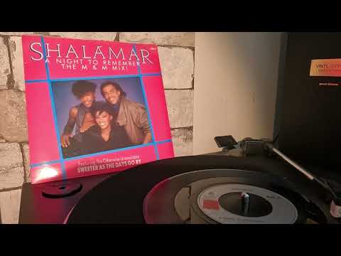 Shalamar - A Night To Remember (M&M Remix)  (7" vinyl) My Dance Vinyl Records Collection