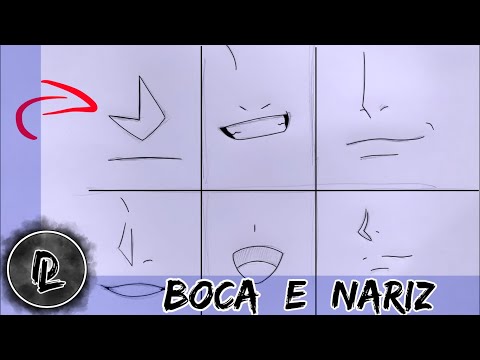 Como Desenhar Boca e Nariz de Mangá - Para Iniciantes 