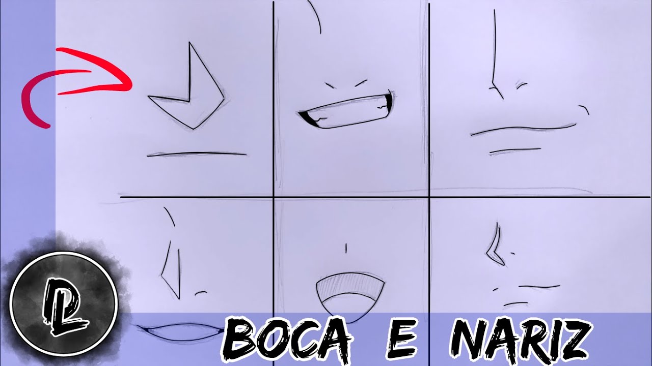 Como Desenhar Boca e Nariz de Mangá - Para Iniciantes 