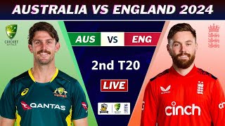 AUSTRALIA vs ENGLAND 2nd T20 MATCH LIVE SCORES | AUS vs ENG LIVE COMMENTARY | AUS 5 OVERS
