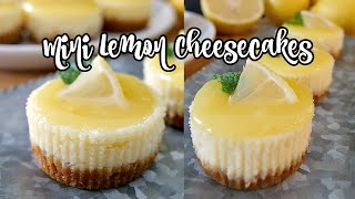 Mini Lemon Cheesecakes