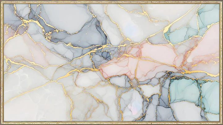 4K Frame TV Art | Luxury Marble with Gold Veins  | Elegant Static Wall Display Screensaver