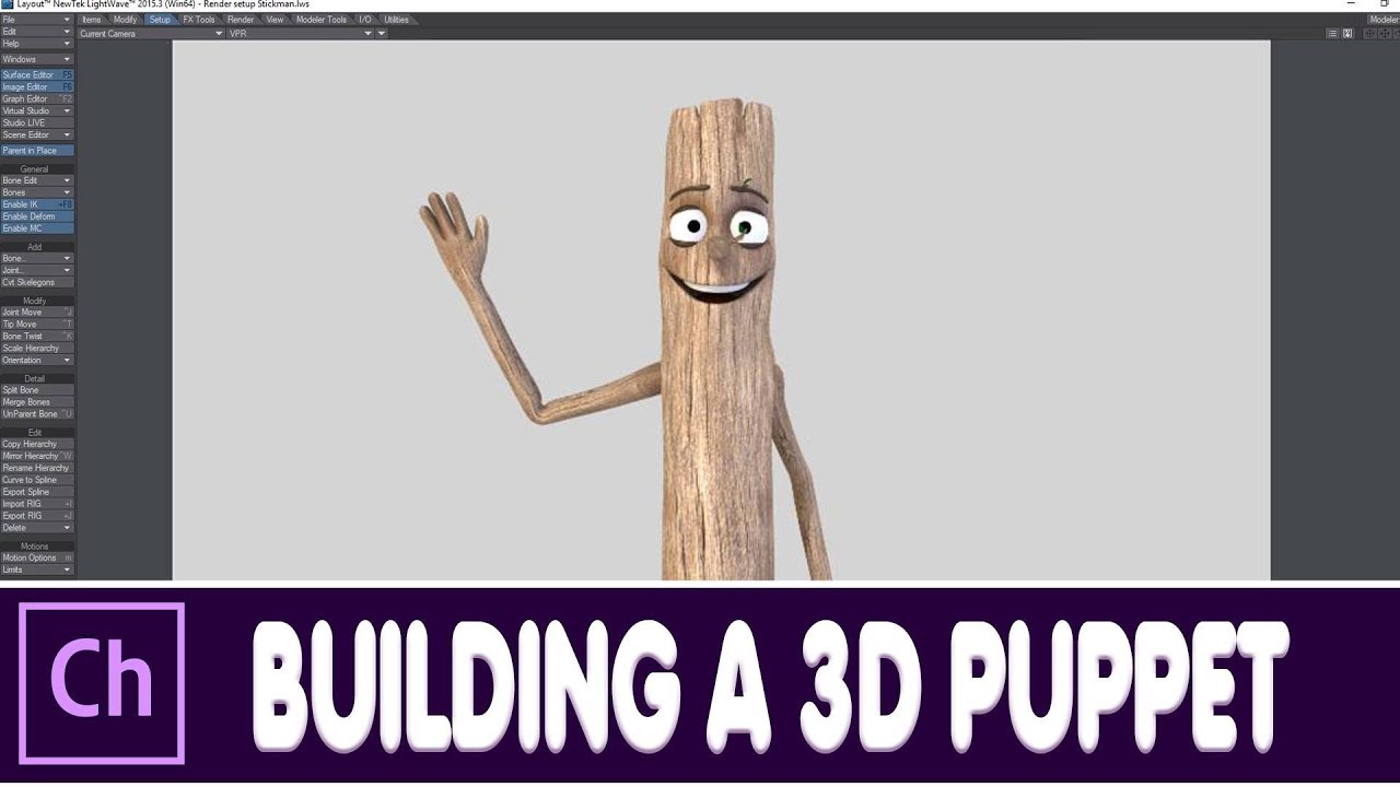 Adobe Character Animator How to make a 3D Puppet Part 1 - YouTube