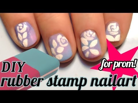 Tutorial: DIY stamps for nailart -how to make a rose prom nail art