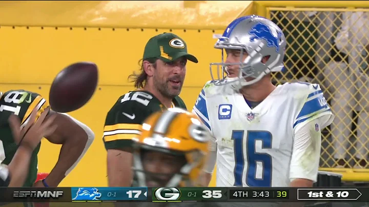 Aaron Rodgers welcomes Jared Goff to the NFC North