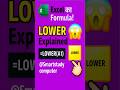 "Excel LOWER Formula 💡 Text Ko Small Letters Mein Convert Kare | Hindi Tutorial #shorts"#excel #tips