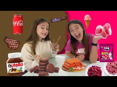 24 HORAS SÓ COMENDO COMIDA ROSA E MARROM - SOPHIA SANTINA