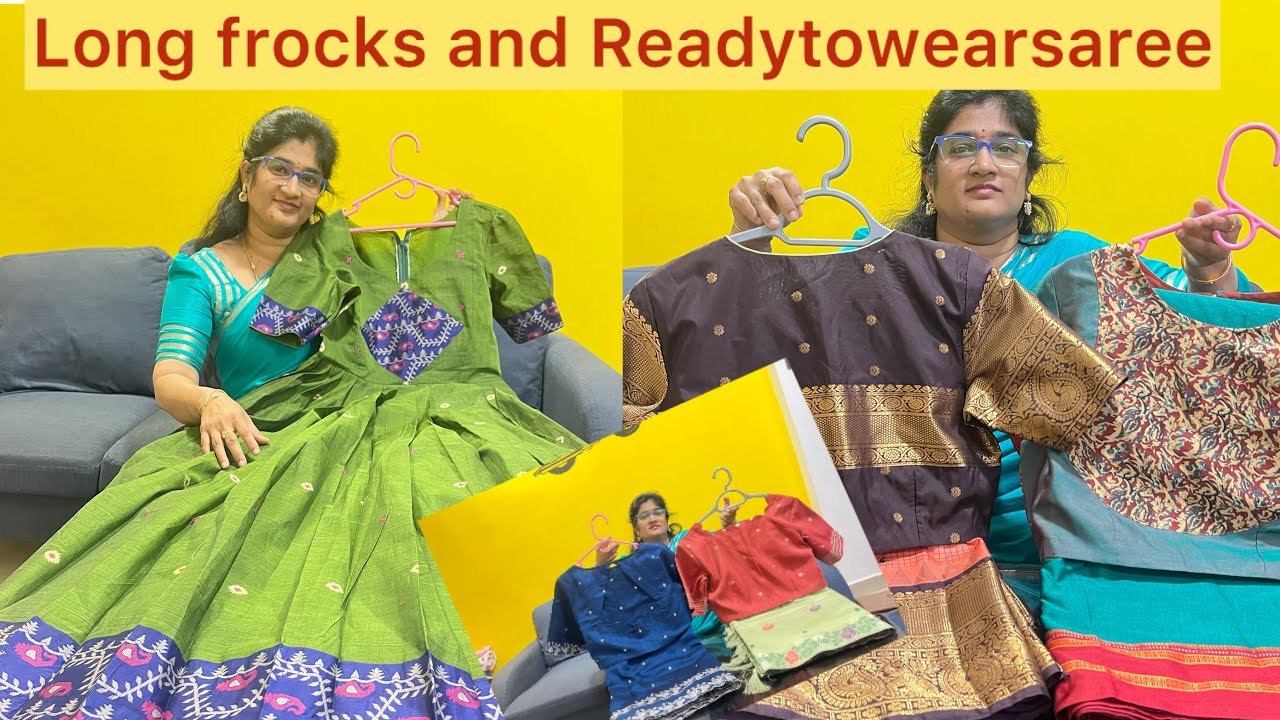 🤩 Narayanapet cotton frocks & Readytowearsaree with new blouse designs and colours 🥰 