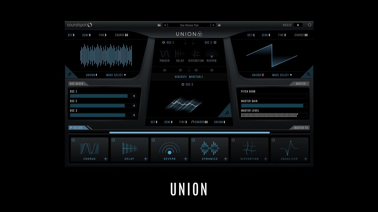 Union • SoundSpot • 25 Selected Factory Presets • Synthwave VST
