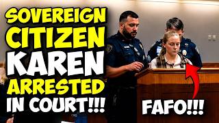 Sovereign Citizen KAREN Played Stupid Games And Won A Stupid Prize ARRESTED In Court