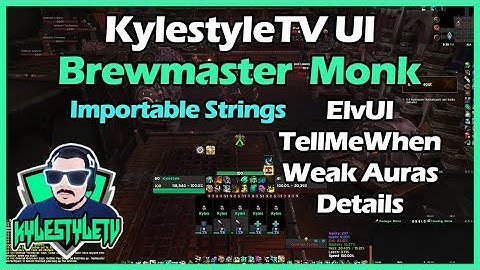 Brewmaster Monk UI - SL 9.2.7 - Importable Strings for Elvui, TellMeWhen, Weak Auras and Details!
