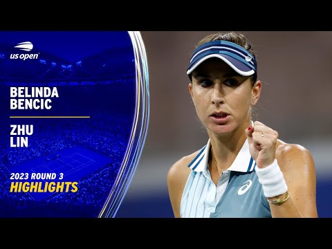 Zhu Lin vs. Belinda Bencic Highlights | 2023 US Open Round 3