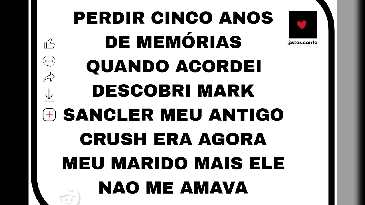 PERDIR CINCO ANOS DE MEMÓRIAS QUANDO ACORDEI DESCOBRI MARK SANCLER MEU ANTIGO CRUSH ERA AGORA MEU...