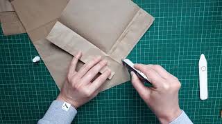 Tutorial-Construction of the folded paper bag journal Part 1