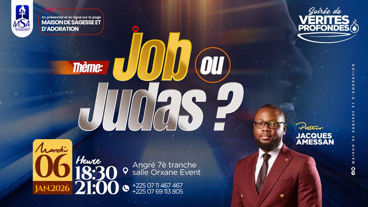 JOB OU JUDAS - Pst JACQUES AMESSAN