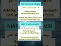 Bacaan Niat Puasa Sunnah Senin Kamis
