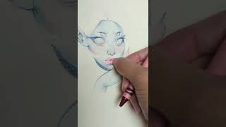 Can you make good art with Crayola crayons #crayons #crayola #crayonart #sketchbook #artchallenge
