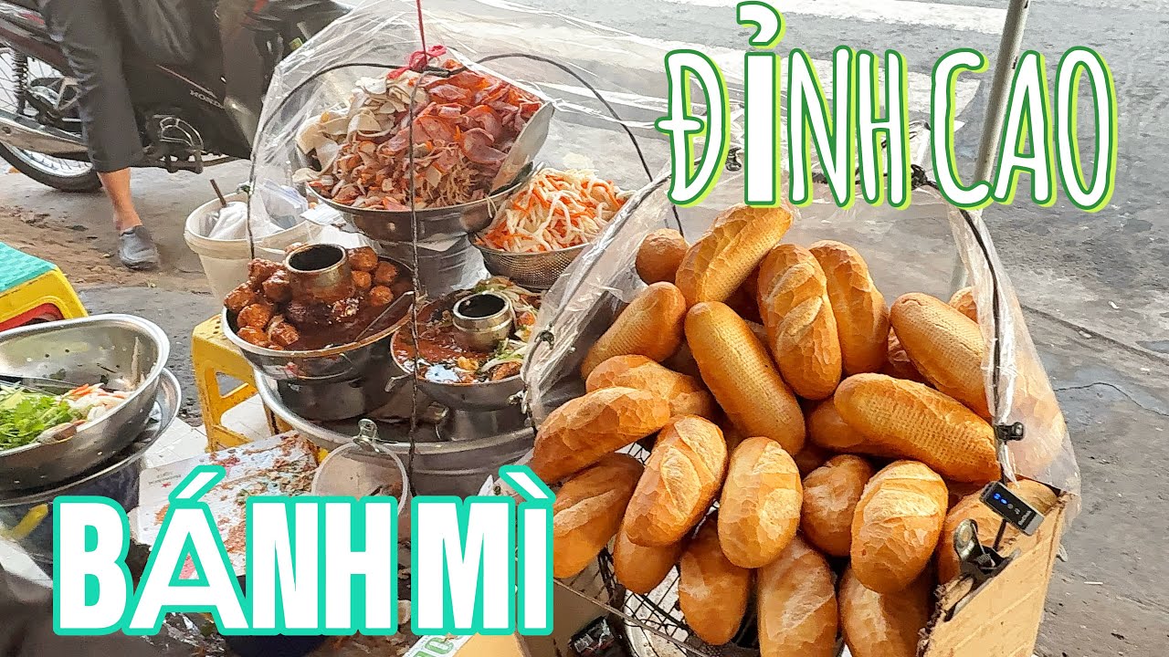 ĐỈNH CAO! BÁNH MÌ đường Phố Sài Gòn rất nhiều topping Chị Thu Làm Rất là nhanh tay 