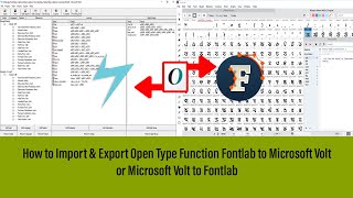 How to Import & Export Open Type Function Fontlab to Microsoft Volt