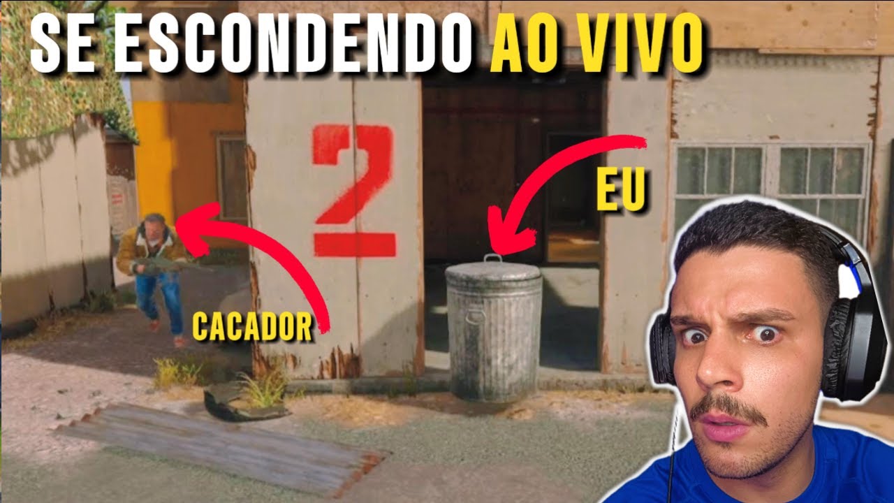 SE ESCONDENDO AO VIVO!! HOJE VAI SER SO VITORIA!