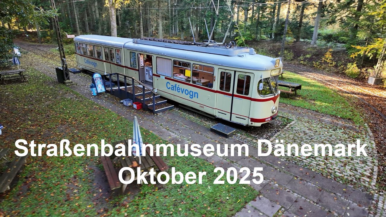 Sporvejsmuseet Skjoldenæsholm Danmark/ Straßenbahnmuseum Dänemark Oktober 2025