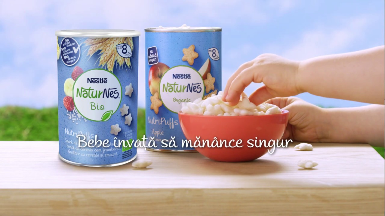 Naturnes Bio Nutripuffs 15 Noul Snack Organic Din Cereale Cu Fructe Si Legume Pentru Cei Mici Youtube