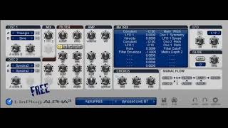 Free Alpha Synthesiser By Linplug  Talk And Demo