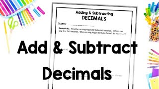 Adding & Subtracting Decimals, 5th Grade Math Lesson, Subtraction with Regrouping Across Zeros Hack