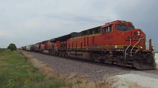 Eastbound BNSF Manifest Near Rio, IL - June 24, 2023