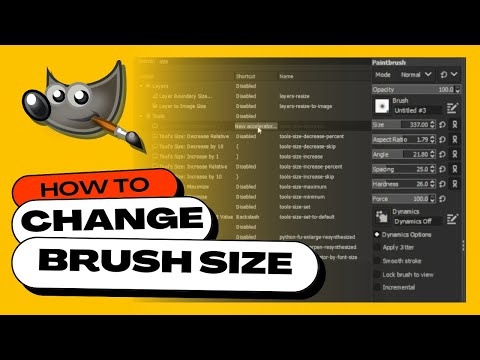 How To Change The Brush Size In Gimp