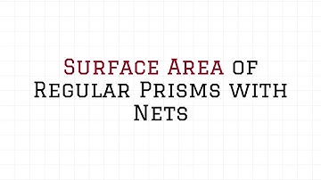 Surface Area of Rectangular Prisms with Nets