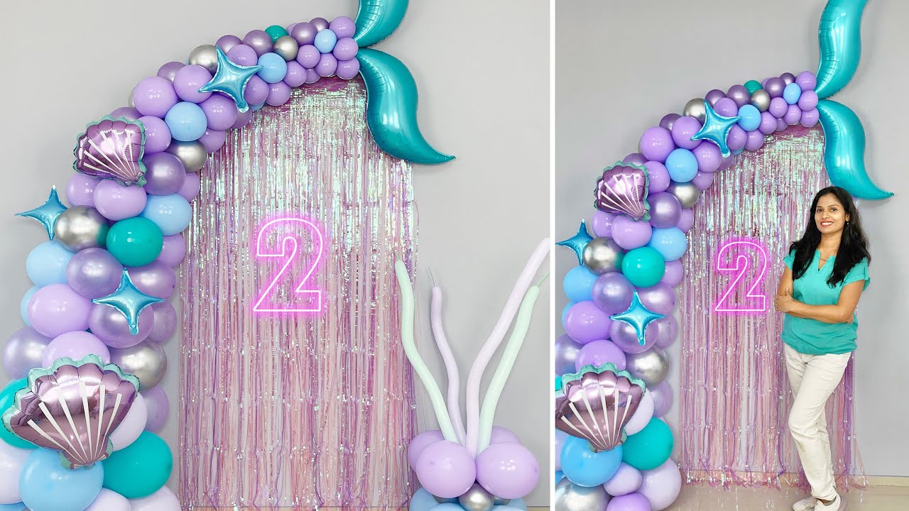 Mermaid Theme Balloon Decoration 