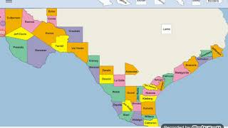 Texas Map Puzzle screenshot 1