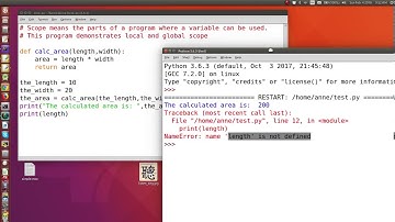 Variable scope and functions