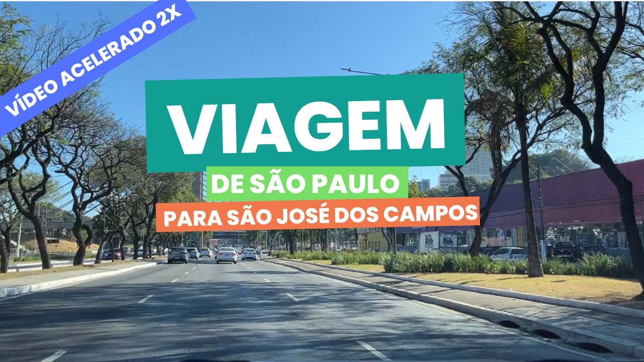 4K - Viagem de São Paulo até São José dos Campos  (Vídeo Acelerado 2x) - Julho de 2023