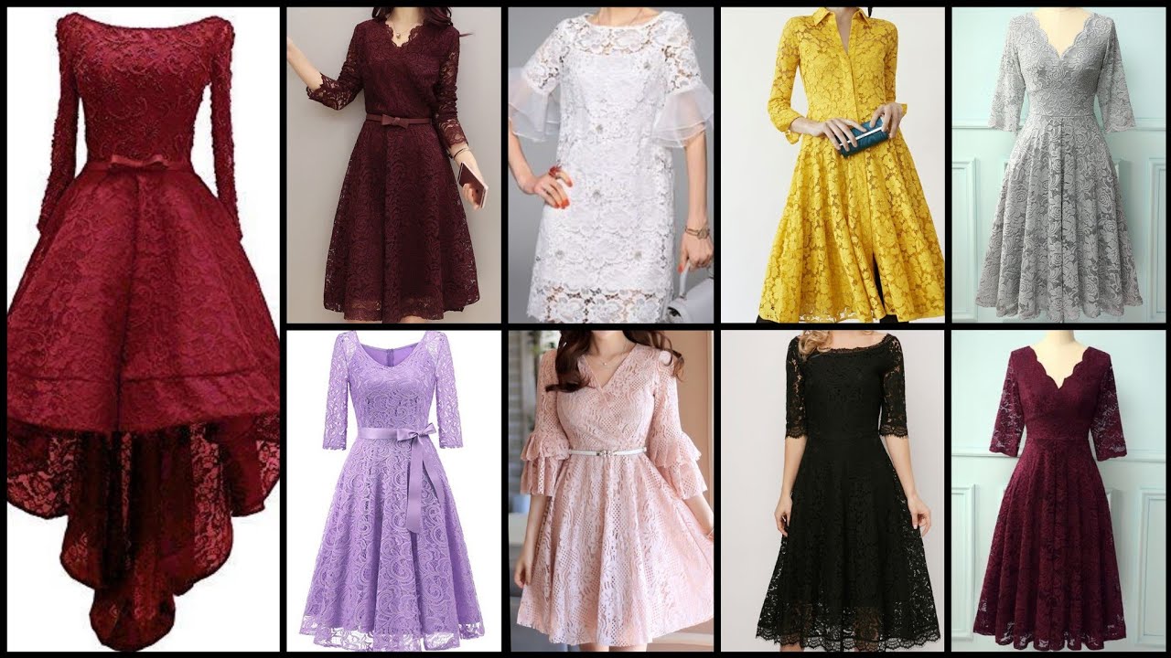 designer lace dresses