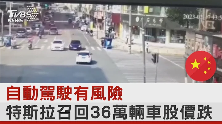 自动驾驶有风险 特斯拉召回36万辆车股价跌｜TVBS新闻 - 天天要闻