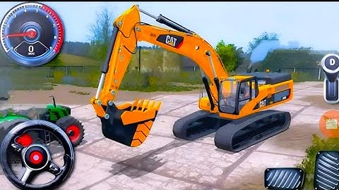 Real truck ko kam mila hai ⚡ city construction simulation 3D JCB Excavator Android gameplay video 