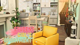 Квартира студентки👩‍🎓🎓│Строительство│Student Girl's Apartment│SpeedBuild│NO CC [The Sims 4]