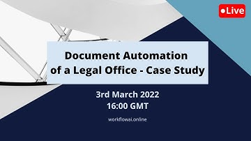 Document automation of a legal office - case study