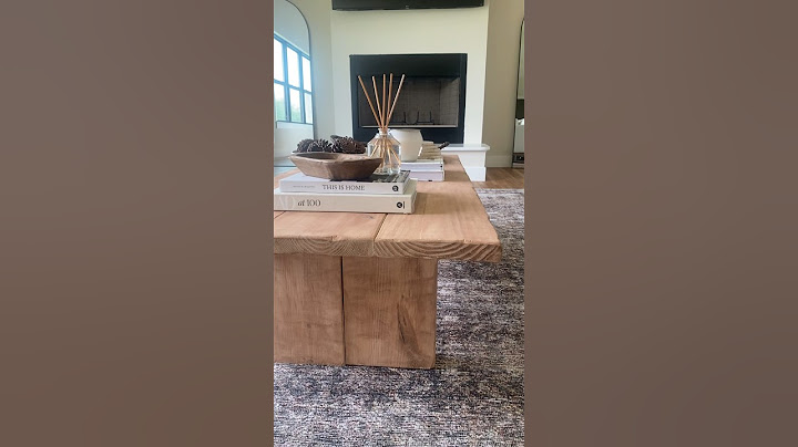 Easy & Affordable DIY Coffee Table | modern & minimal inspired table #homedecor #diycoffeetable #diy