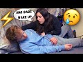 Getting ELECTROCUTED Then PASSING OUT PRANK On Girlfriend!