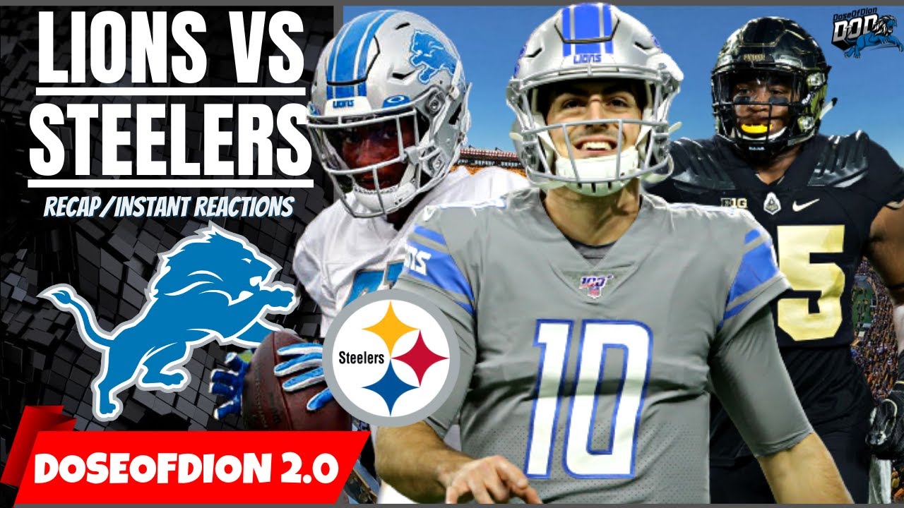 Steelers 26 Lions 20 Instant Reaction: Barnes Balls Out/ Comeback Attempt